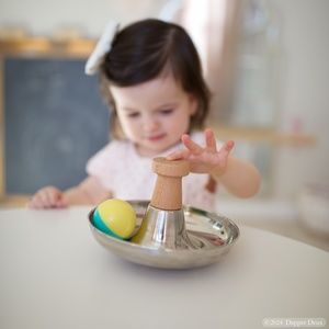 Lovevery | Stainless Steel Tip & Turn w/Ball from Explorer Play Kit